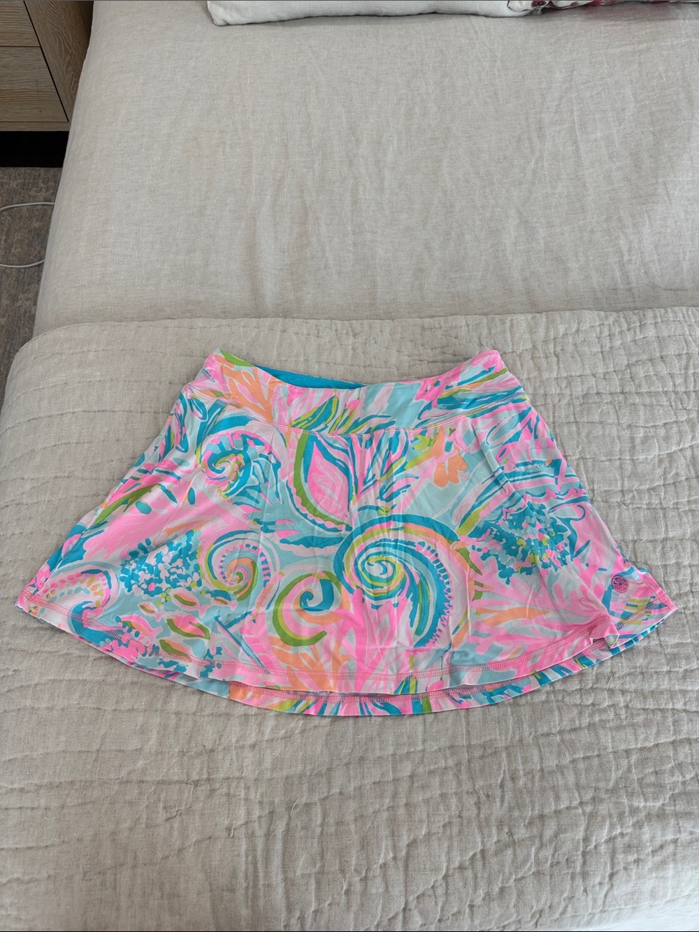 Lilly Pulitzer Pink Multi-Color Swirl Skater Skirt